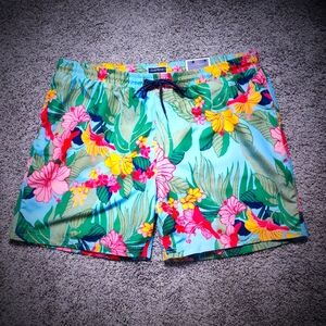 NWT Men's Club Room Tropical Theme Swim Trunks Size XXL